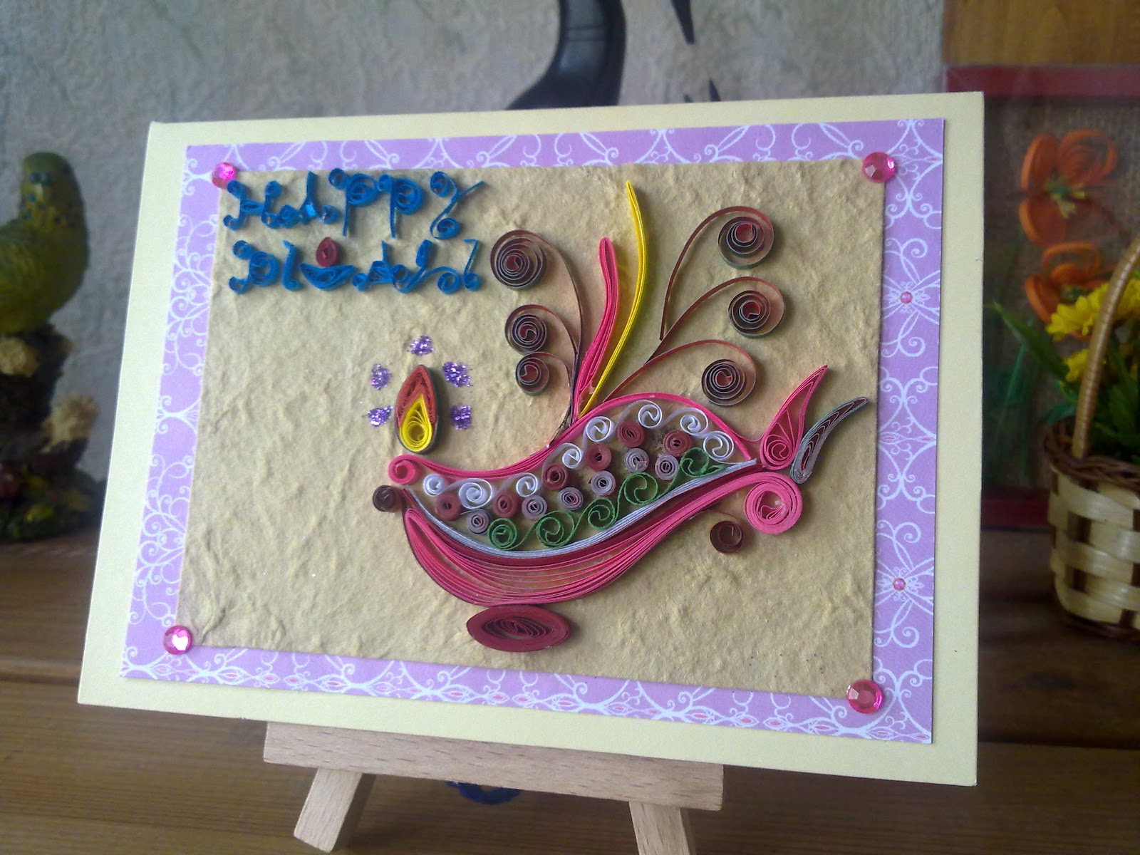 papercrafts Happy Diwali /Quilled Diwali Card