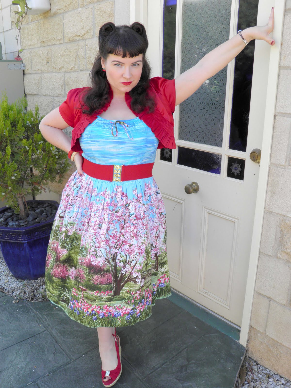 Bernie Dexter Paris Dress in Geen Floral