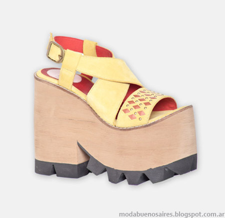 Moda juvenil sandalias altas con plataformas verano 2015 Hoku Shoes.