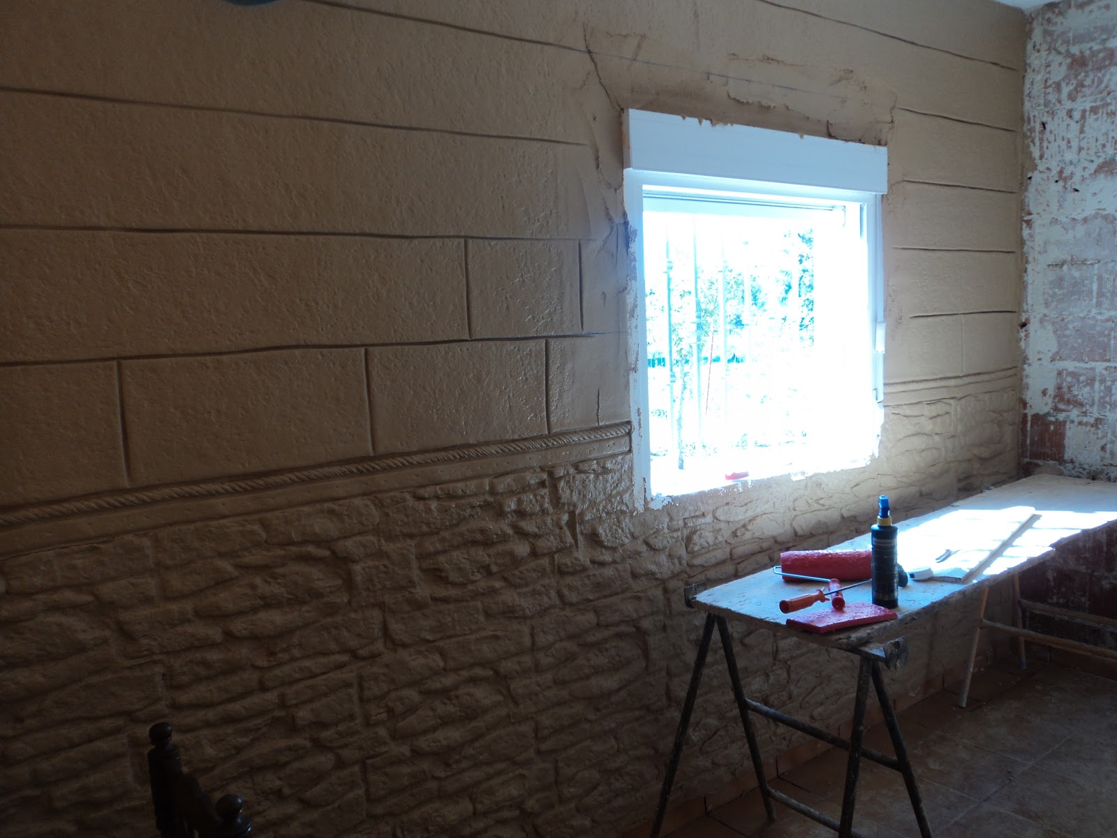 Decoracion de paredes con relieves: decoracion de habitacion con texturado