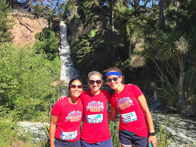 Bay to Breakers by the waterfall