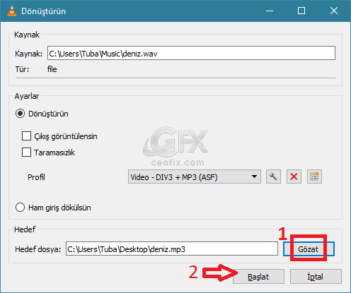 Vlc Ile Her Ses Formatini Mp3 Formatina Cevir