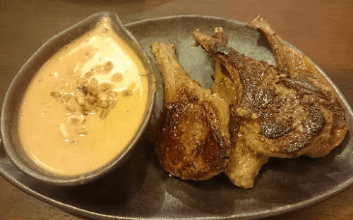 Lamb Chops with Creamy Peanut Sauce