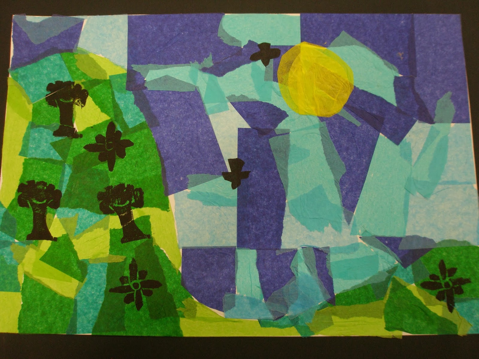Elwood Primary Art Year 3 Foam Relief Collage