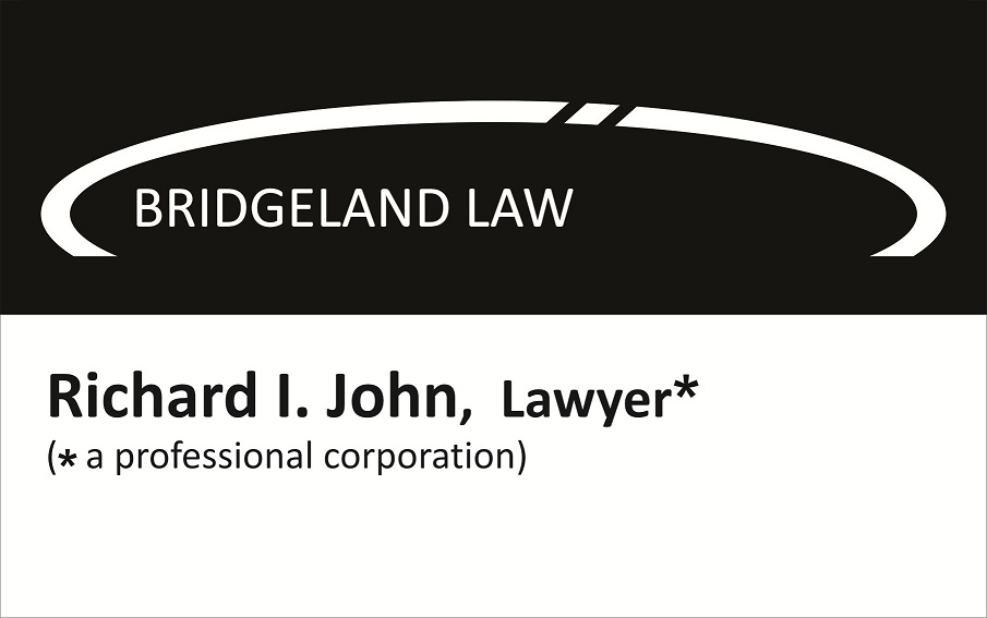 Bridgeland Law / Richard I. John Professional Corp - Blawg on Topics Other Than Condominium Law