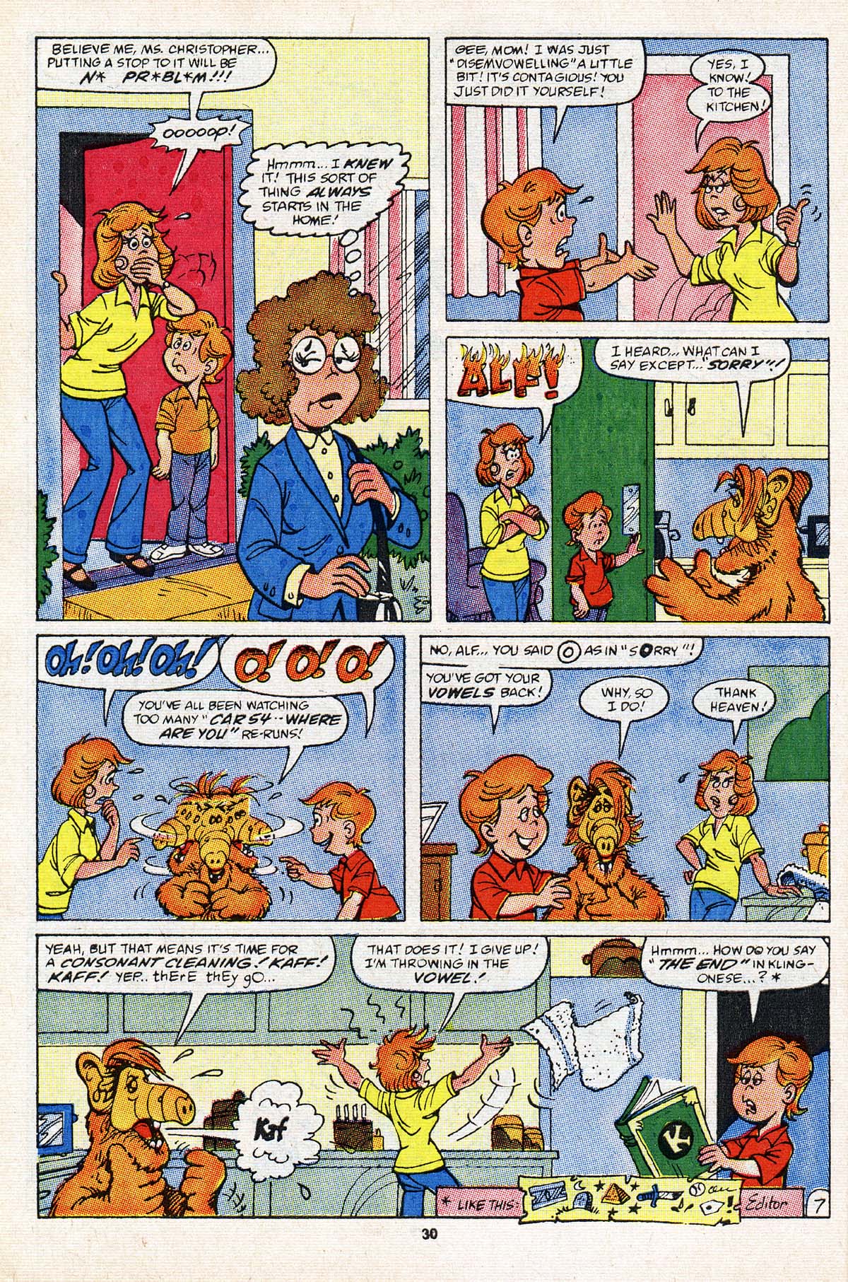 Read online ALF comic -  Issue #21 - 24