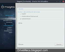 Distribucion de teclado en Mageia Linux