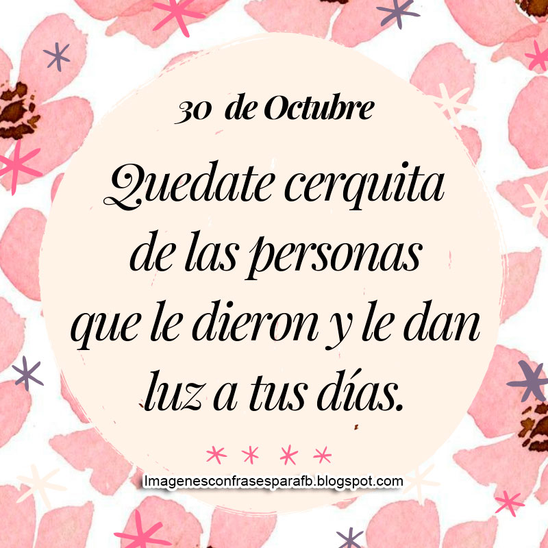 Resultado de imagen para Frases del 30 de Octubre