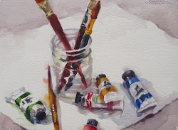 paint stuff werner tubes watercolor painting brushes fine karen