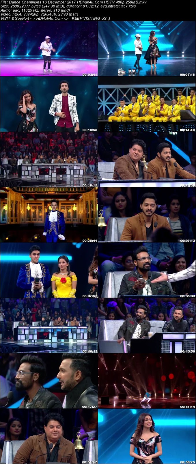Dance Champions 16th December 2017 480p HDTV 250MB Download