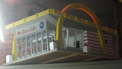 Handmade McDonald's building, circa 1965