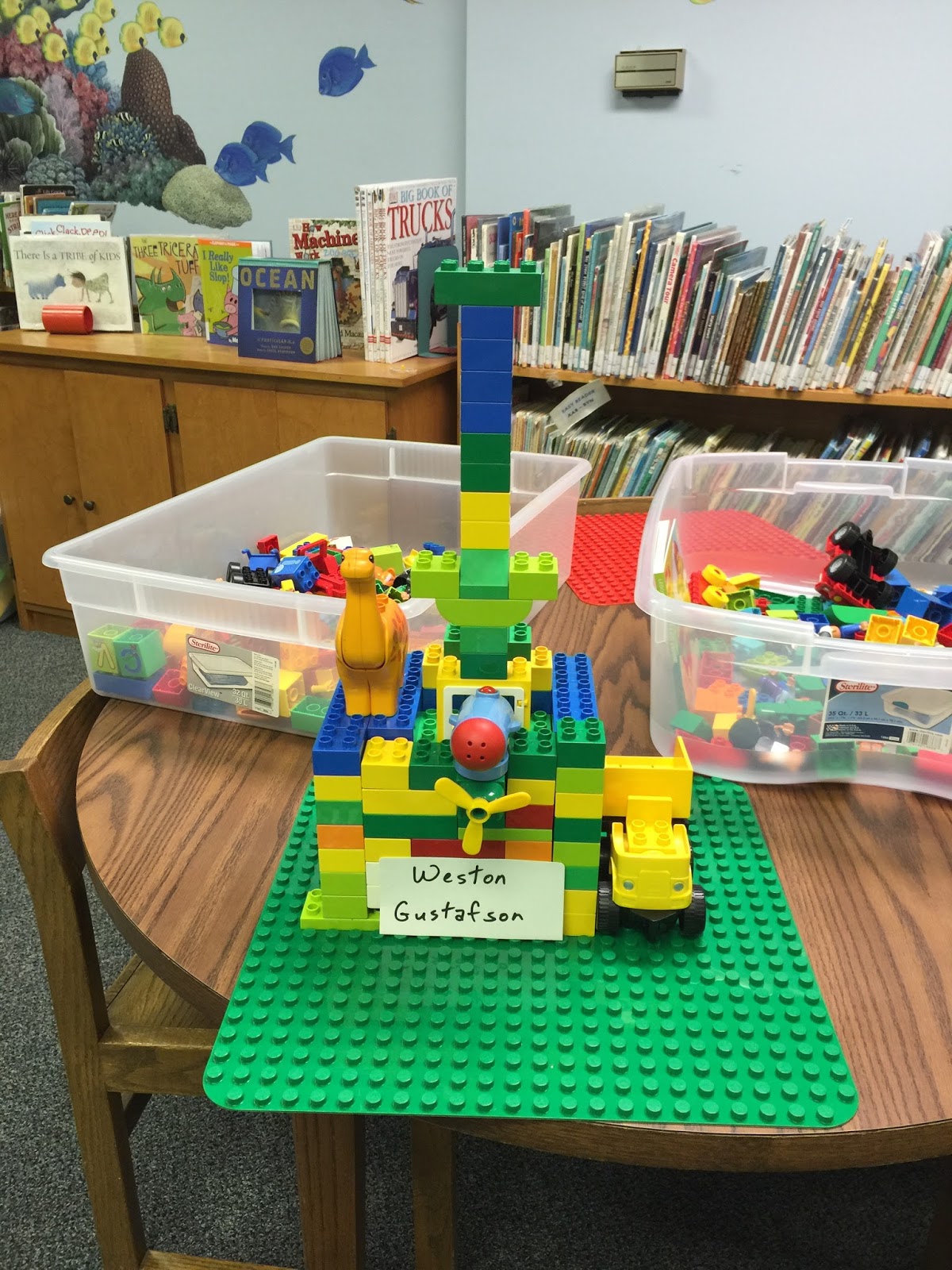 Paxton Carnegie Library Legos at the Library