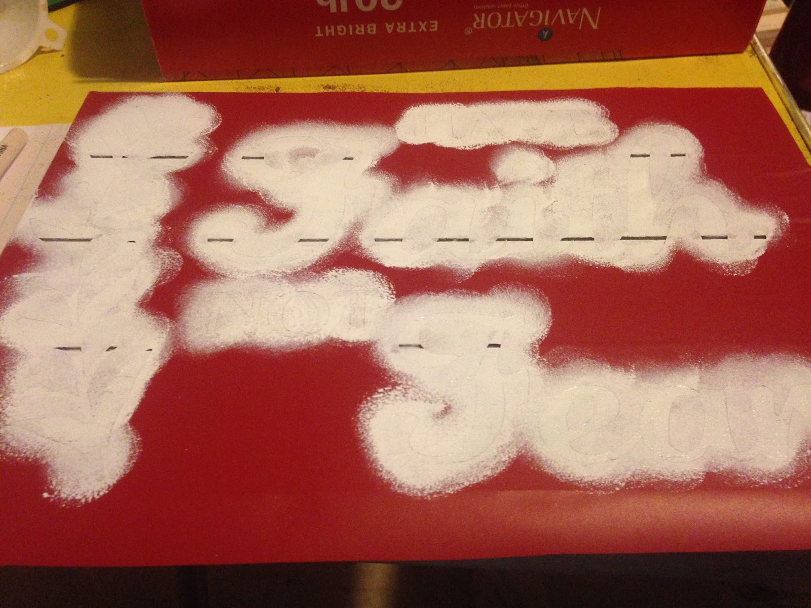 DIY Wood Stencil Sign