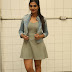 Neha Deshpande Thighs Legs Show In Mini Blue Skirt