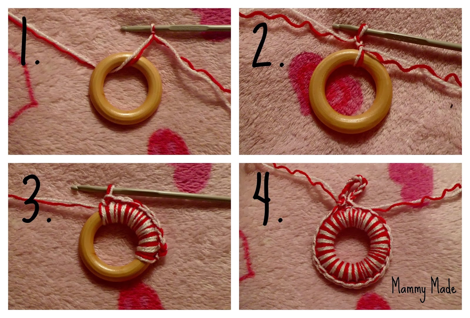 Mammy Made: &quot;24 Days to Christmas&quot; Countdown - Christmas Tree Ring Ornaments