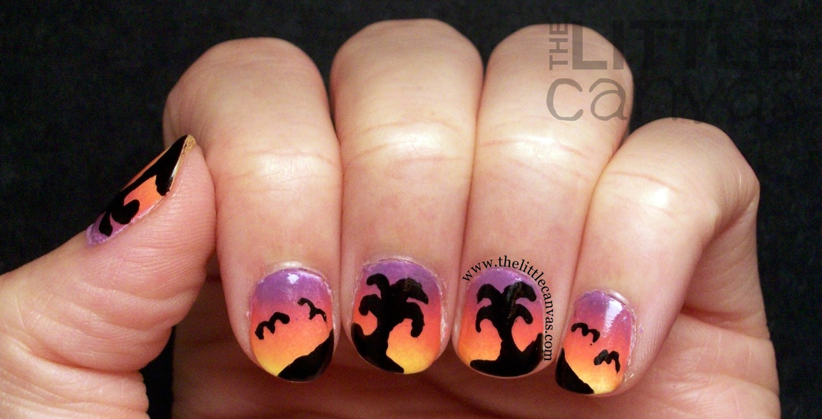 3. Tropical Palm Tree Nails - wide 9