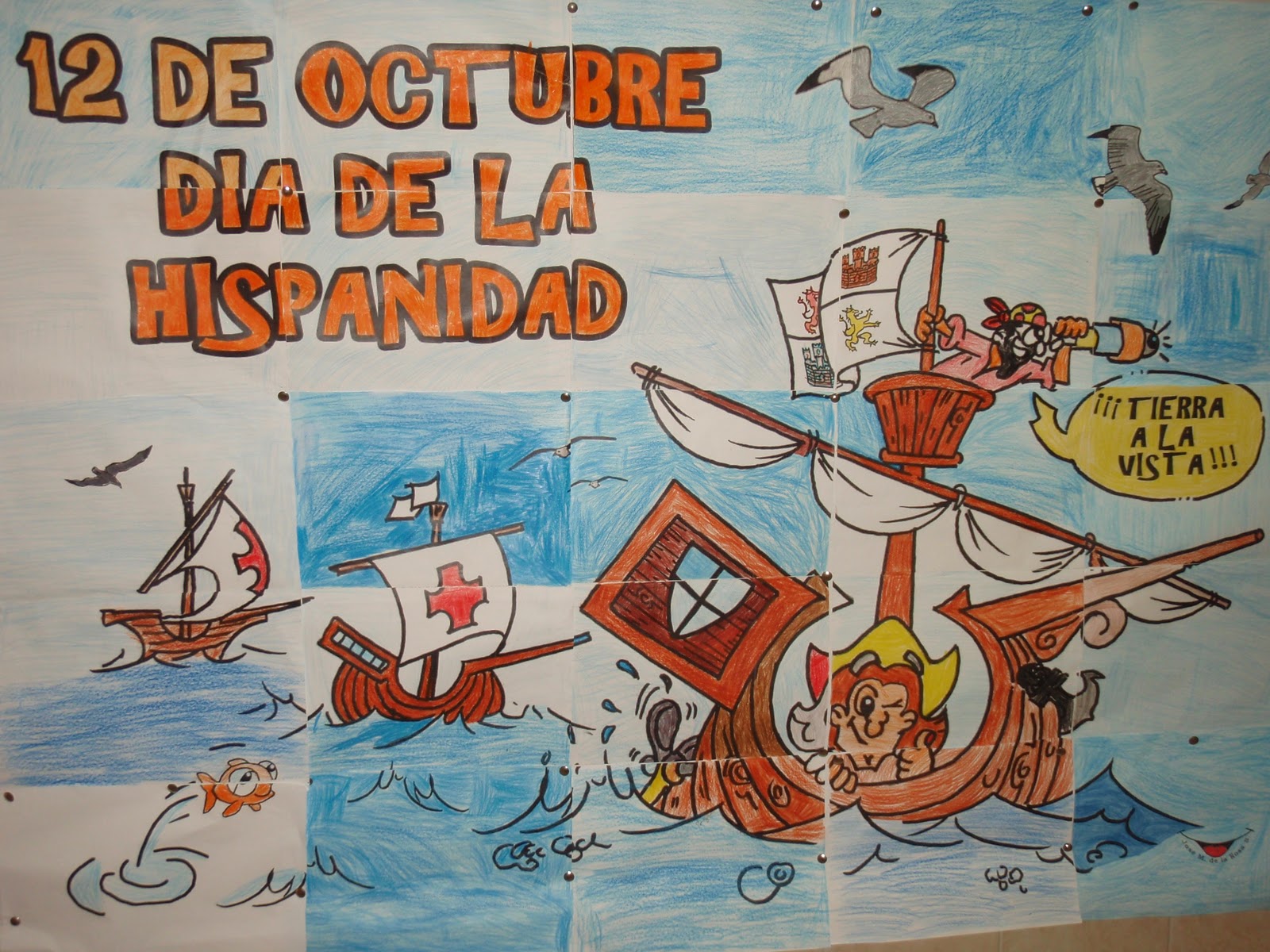 ¡Me gusta mi clase de 6º!: MURALES DEL 12 DE OCTUBRE