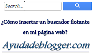 ¿Cómo insertar un buscador flotante en mi página web?