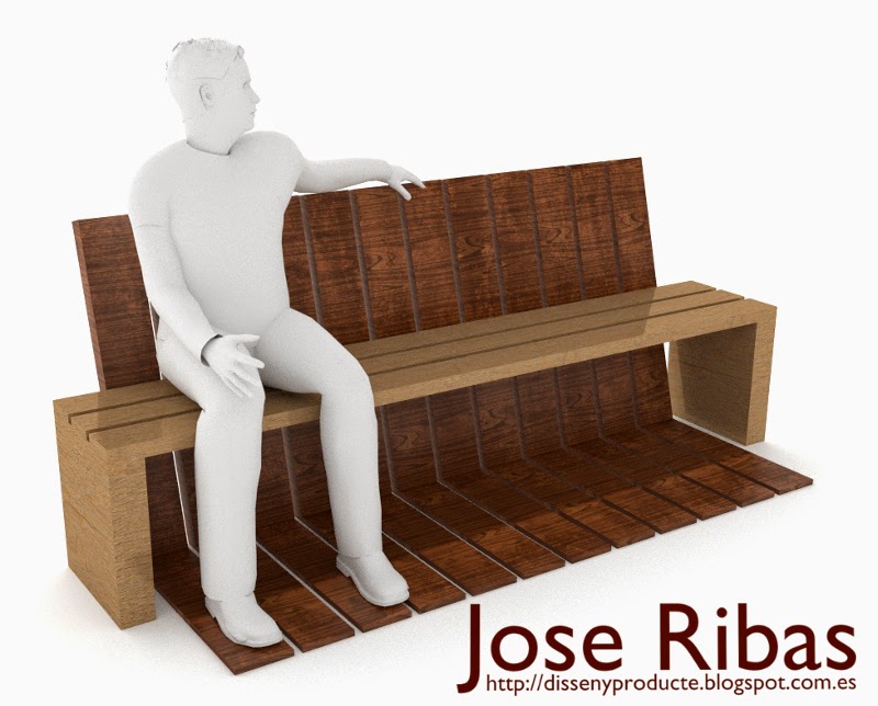 Banco de madera reciclada : Mobiliario Urbano & Jardín. - Jose Ribas