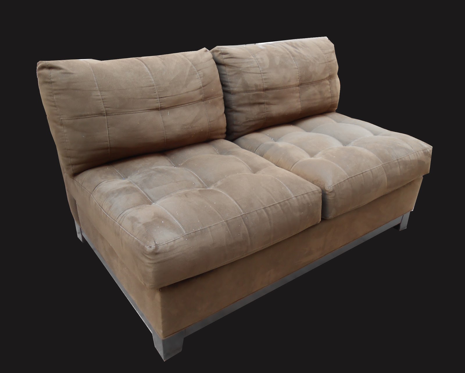 Uhuru Furniture & Collectibles Pair of Armless Loveseats (1 shown) in