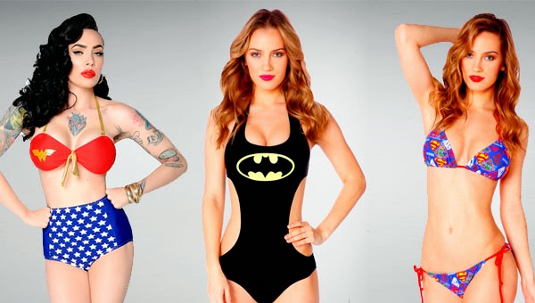 seriamente granero Tipo delantero Pixel Panties y Bikinis / bañadores inspirados en Batman, Supergirl y  Wonder Woman - De Fan a Fan
