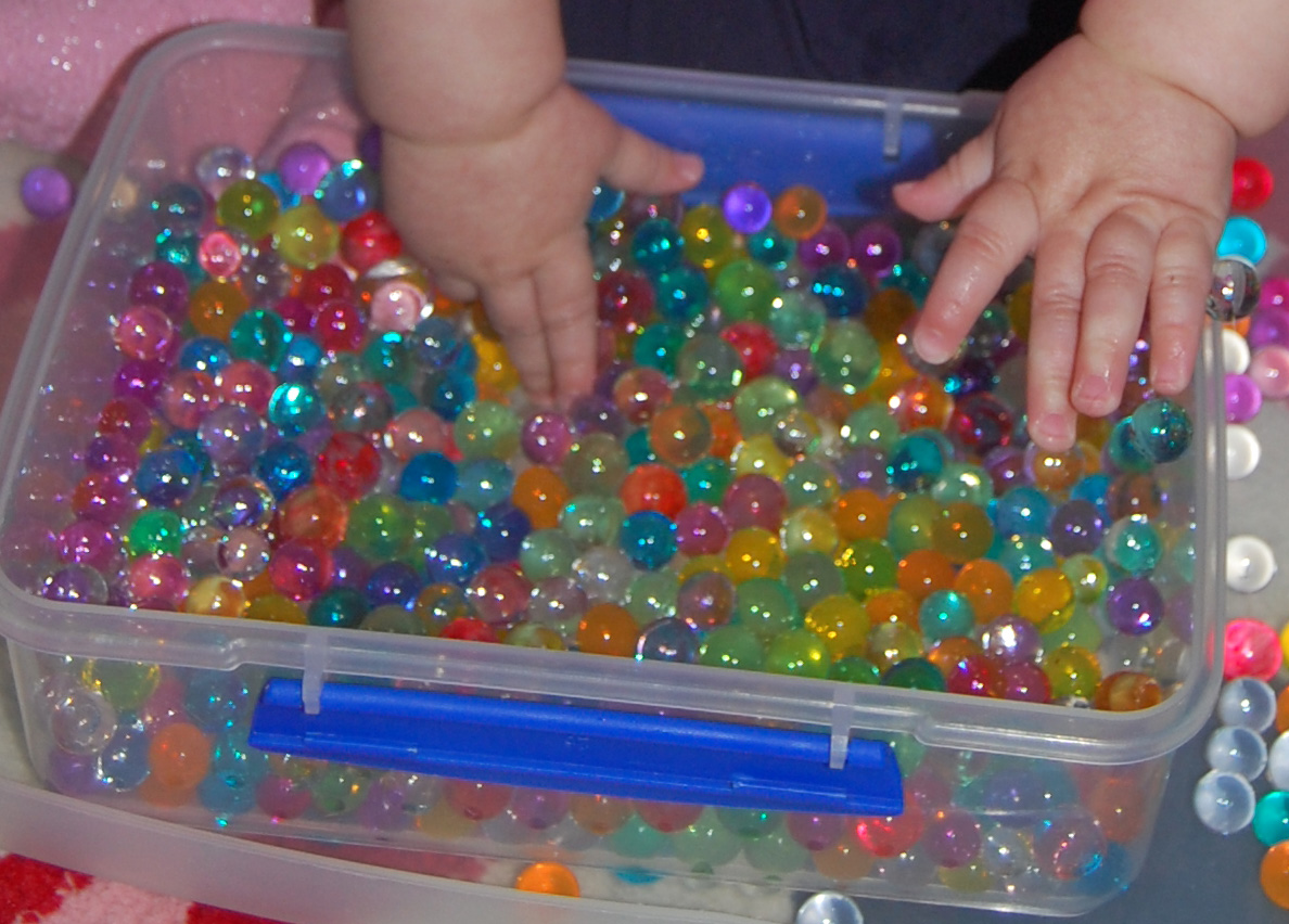 Knitting A Baby Water Beads