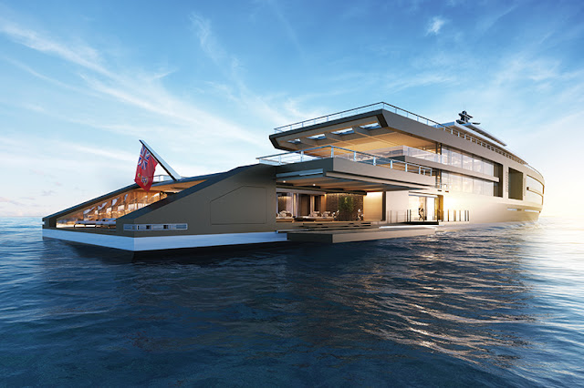 Sinot Presents a 120 Meter-long "Nature" Yacht Concept