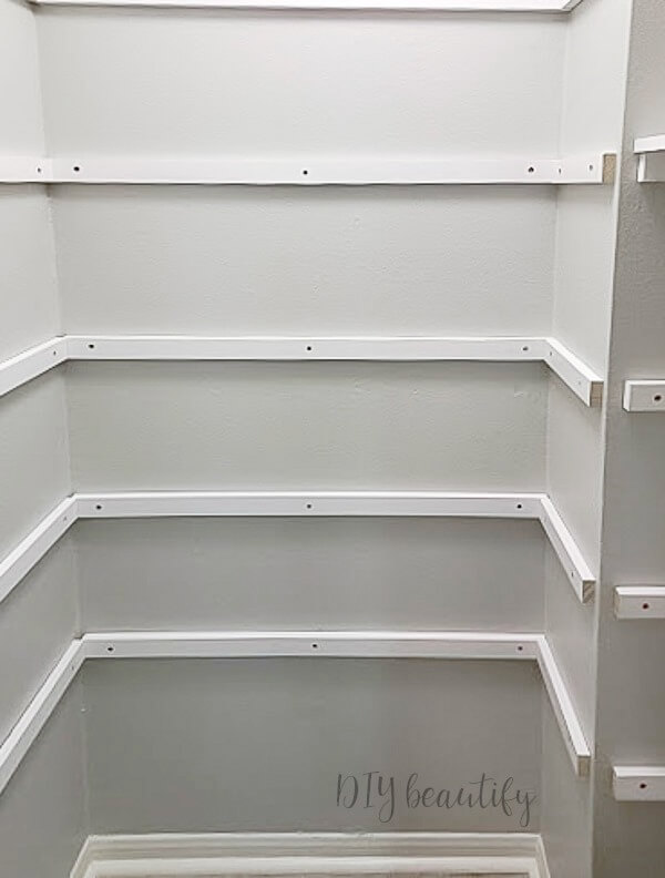 Organized Pantry Diy Beautify, Building Corner Pantry Shelves