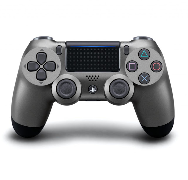 Tay Cầm Sony DualShock 4 PS4 Chĩnh Hãng Màu Đen Steel Black + Cáp USB Chơi Game Tối Ưu Cho PC / FO4 / FIFA