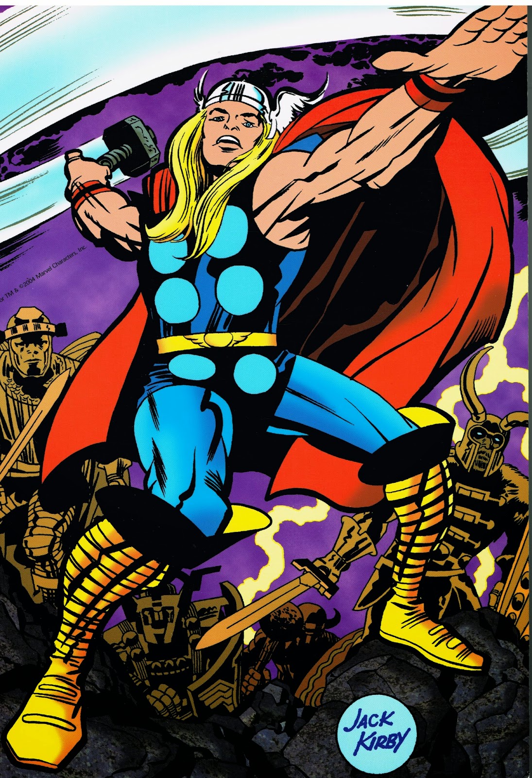 Cap'n's Comics: The Mighty Thor Marvelmania Poster by Jack Kirby