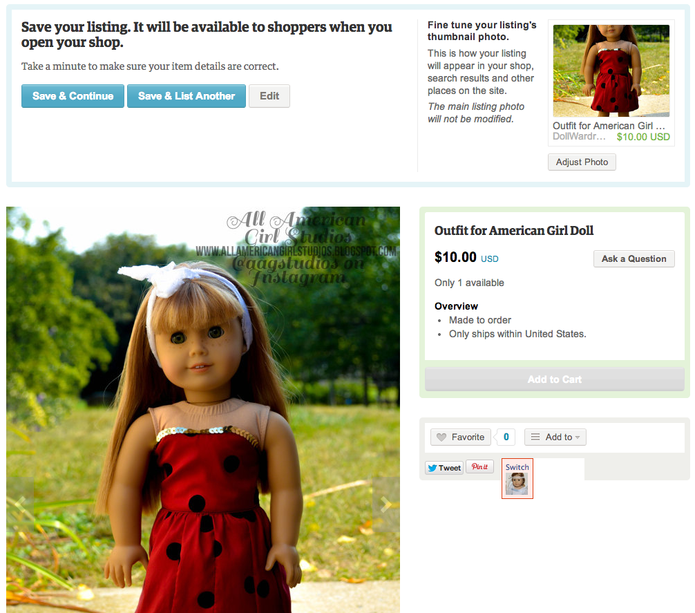 The Doll Wardrobe Branding Your Etsy Squares Shop Critique 1