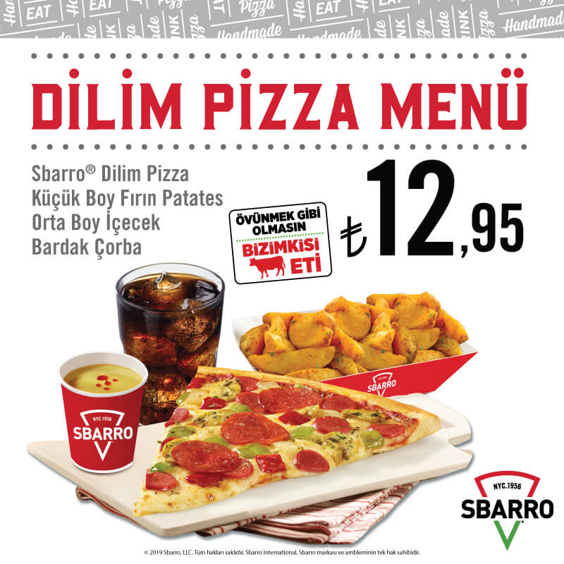 Sbarro Pizza Menu Fiyat Listesi Ve Kampanyalar Mekan Arama Motoru Ne Kadara Yenir