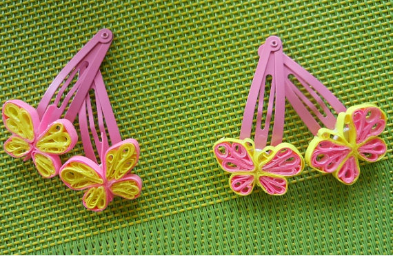 quilling paper hair accessories
