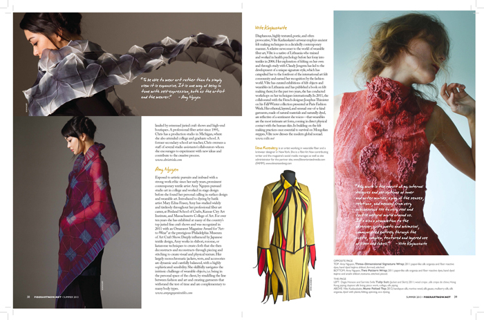 Elena Rosenberg - Wearable Fiber Art: Summer 2013 Issue of Fiber Art ...