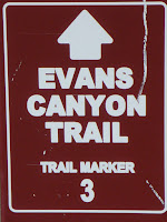Evans Canyon Trail Marker