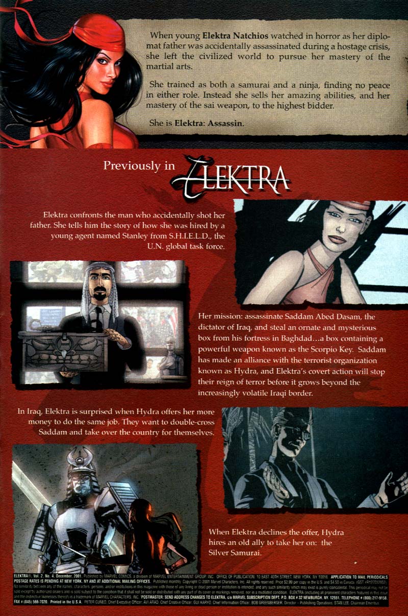 Read online Elektra (2001) comic -  Issue #4 - 2