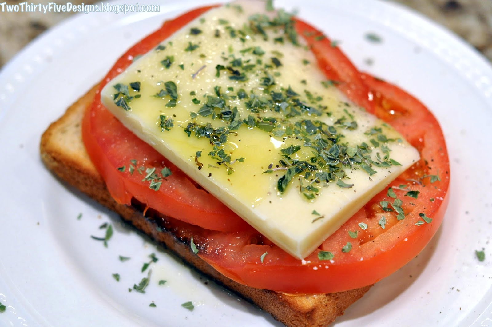 Heirloom Tomato and Feta Sandwich Two ThirtyFive Designs