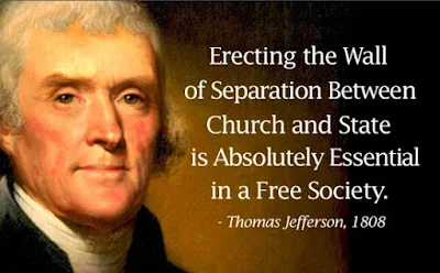 Jefferson on separation of church and state