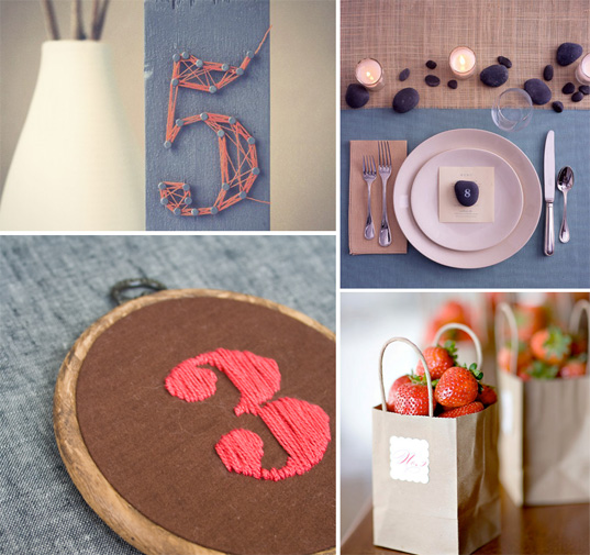 Ideas Originales para Numerar las Mesas de la Boda.
