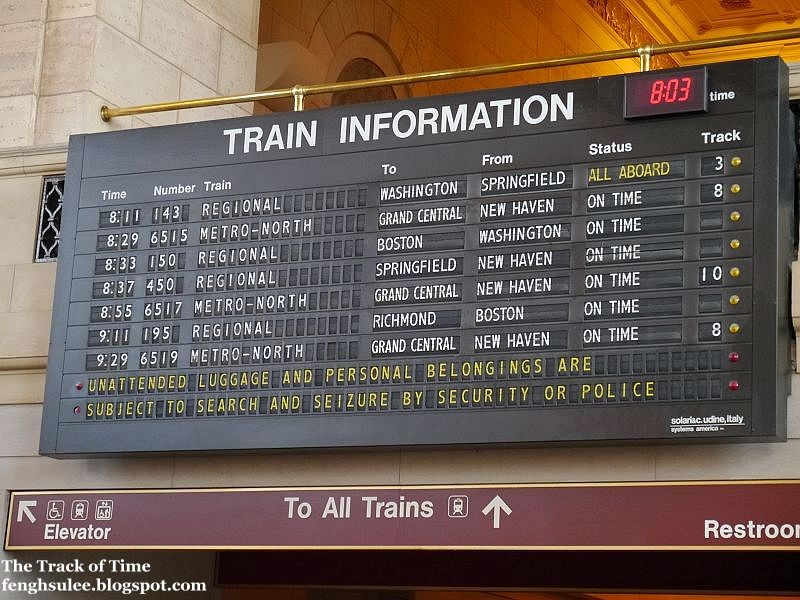 MetroNorth Railroad from New Haven to Grand Central The Track of Time