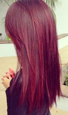 tonos rojos purpura para pelo largo 2015