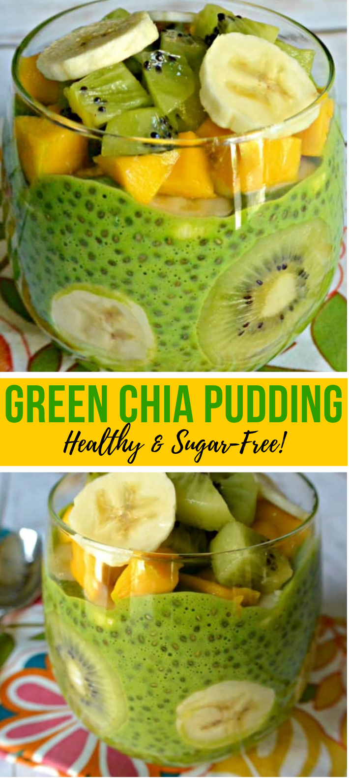 GREEN CHIA PUDDING (HEALTHY AND SUGAR-FREE)