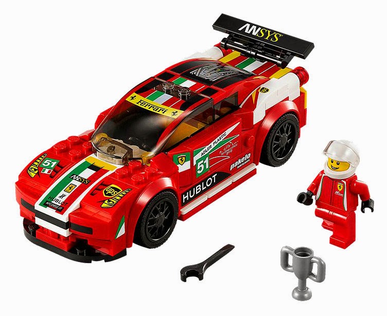 Speed Champions 458 Italia GT2 Race car in LEGO 