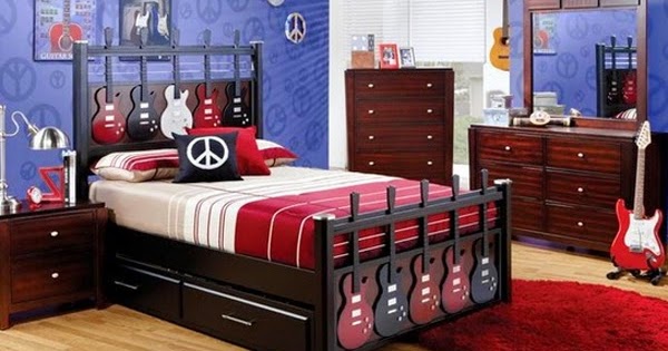 Dormitorio tema musical - Colores en Casa