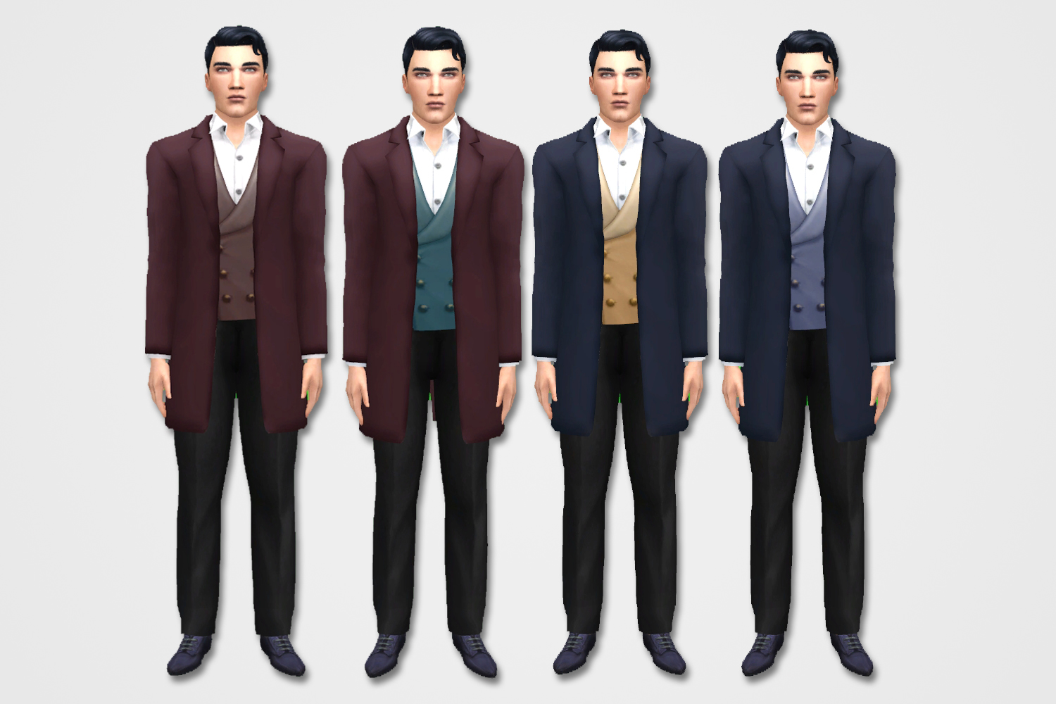 Ts4 Mens Casual Edwardian Suit History Lovers Sims Blog