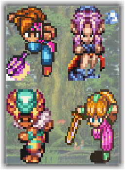 Secret of Mana / Seiken Densetsu 3 - Protagonistas