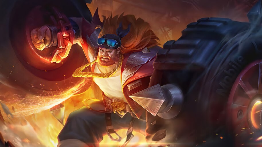 Baxia, Badass Roller, Mobile Legends, Skin, 4K, #3.2323
