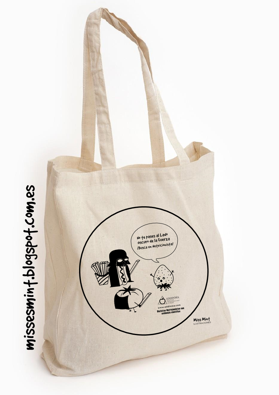 Tote Bags diseñadas por Miss Mint para las IV Jornadas de ADDINMA