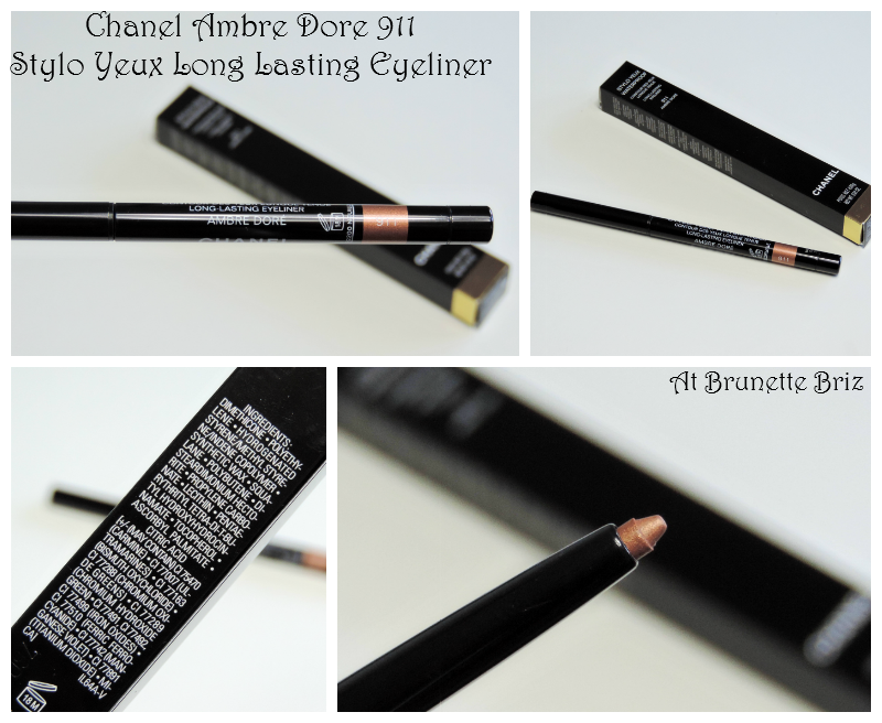 At Brunette Briz: Summer 2014 Reflets D'Été de Chanel: Ambre Dore 911 Stylo  Yeux Long Lasting Eyeliner