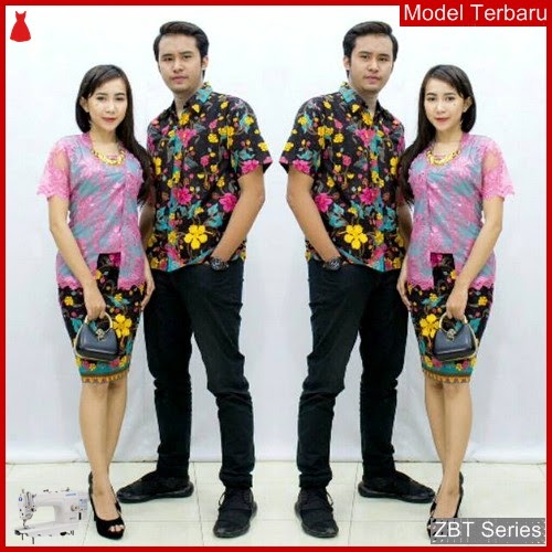 ZBT07609 Kebaya Batik Couple Aurel Brokat Modern BMGShop